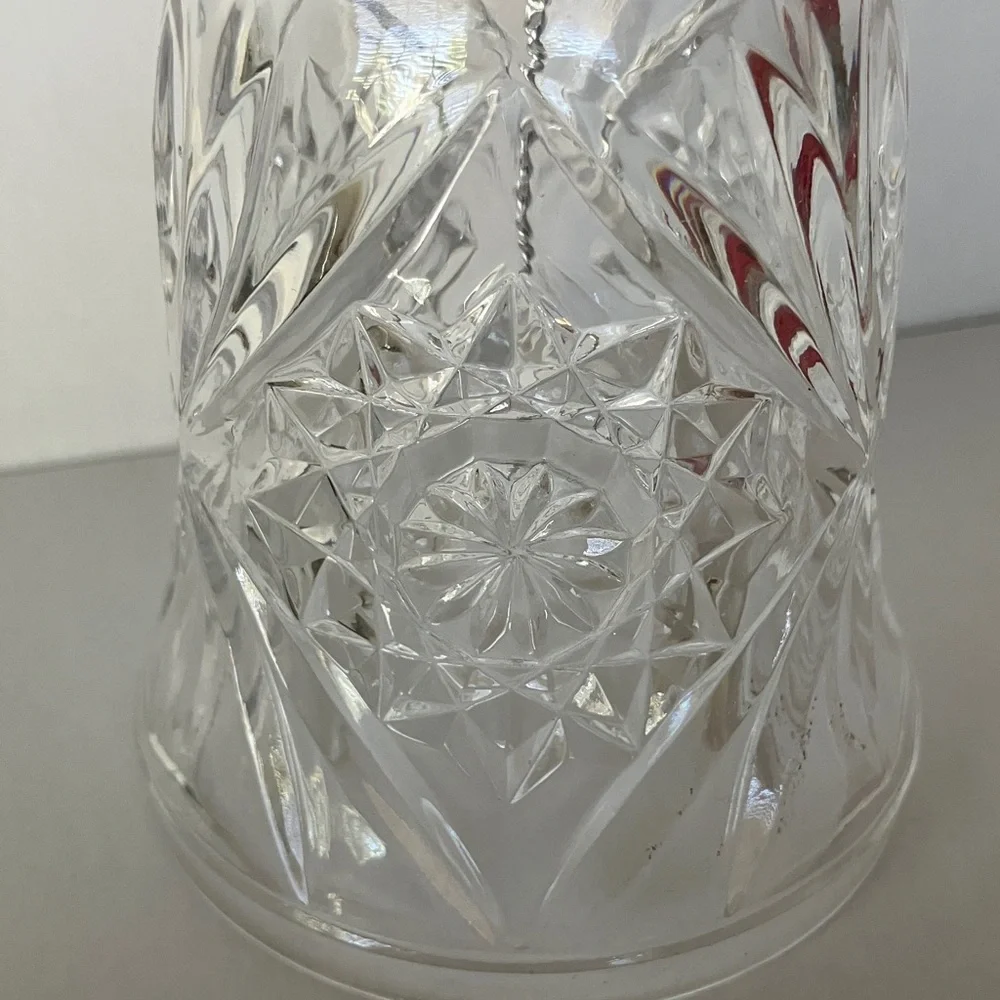 Vintage Anchor‎ Hocking Crystal Glass Bell 7”